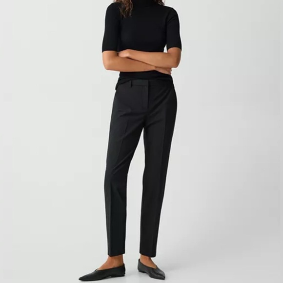 Elegant Black Women's PantsTheory nwt size 10 MN104 - Picture 2 of 10